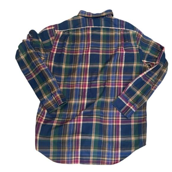 Polo Ralph Lauren Christmas Classic Tartan Plaid Shirt – Size L – 100% Cotton - Picture 2 of 7